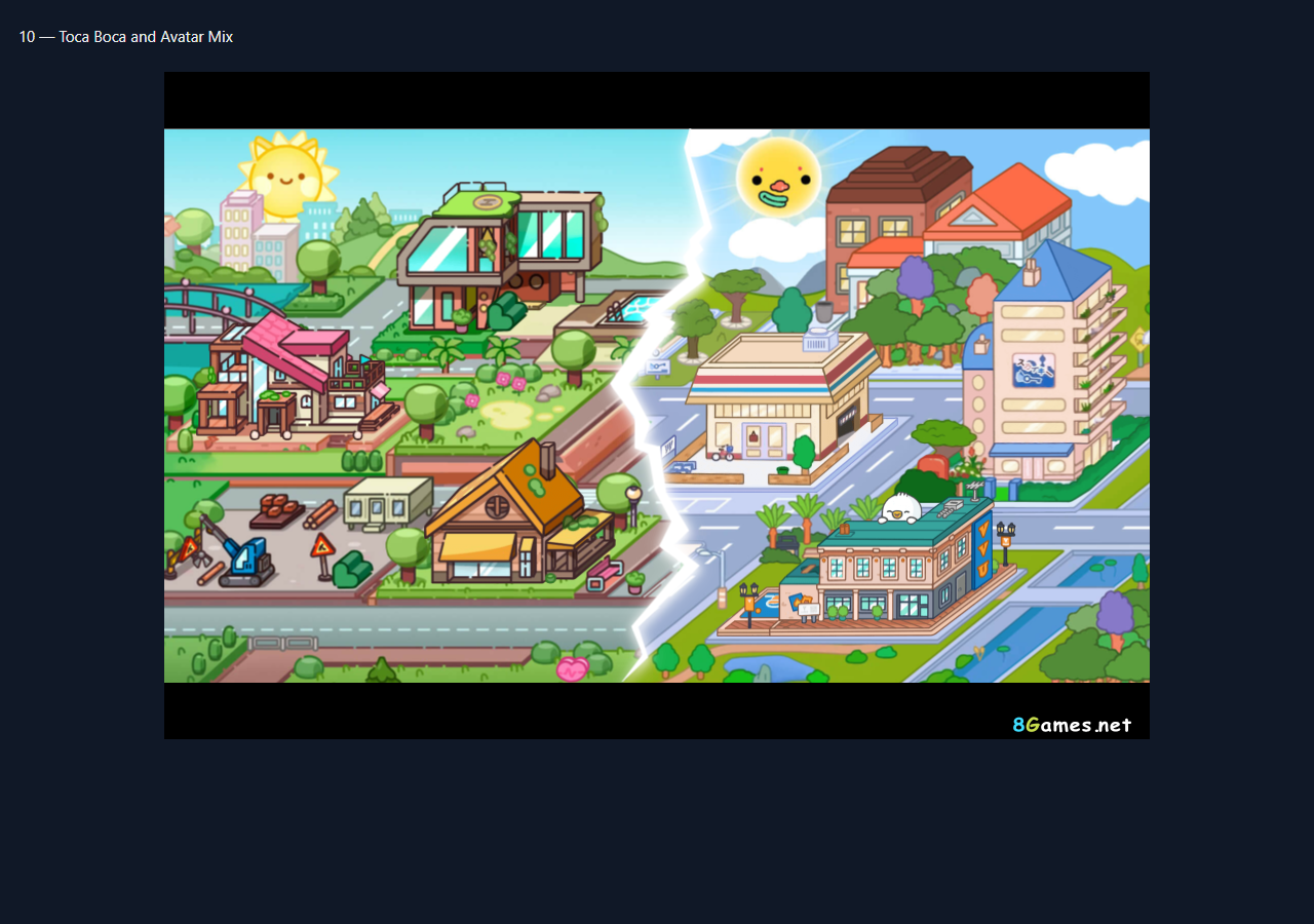 Toca Boca and Avatar Mix during the isolated browser check